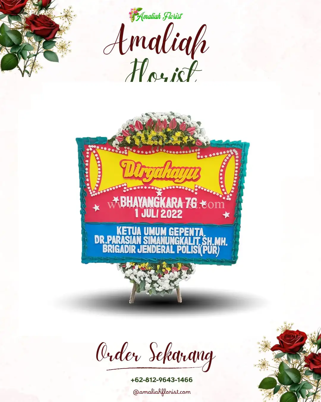 Papan Bunga HUT Ulang Tahun Ledokdawan